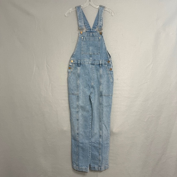 DL1961 Women Emilie Denim Overalls Size S Minimalist Utility Workwear Streetwear - Picture 1 of 9